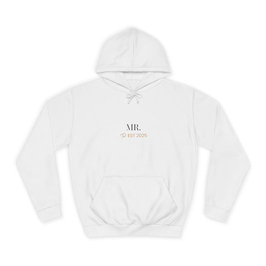 Mr. Established 2025 College Hoodie by eloa